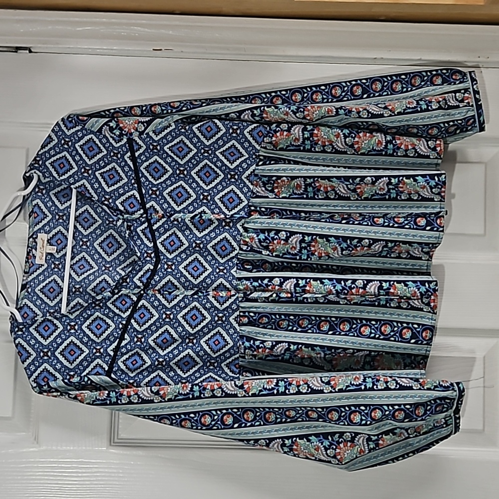 Red Camel Boho Long Sleeve Top L